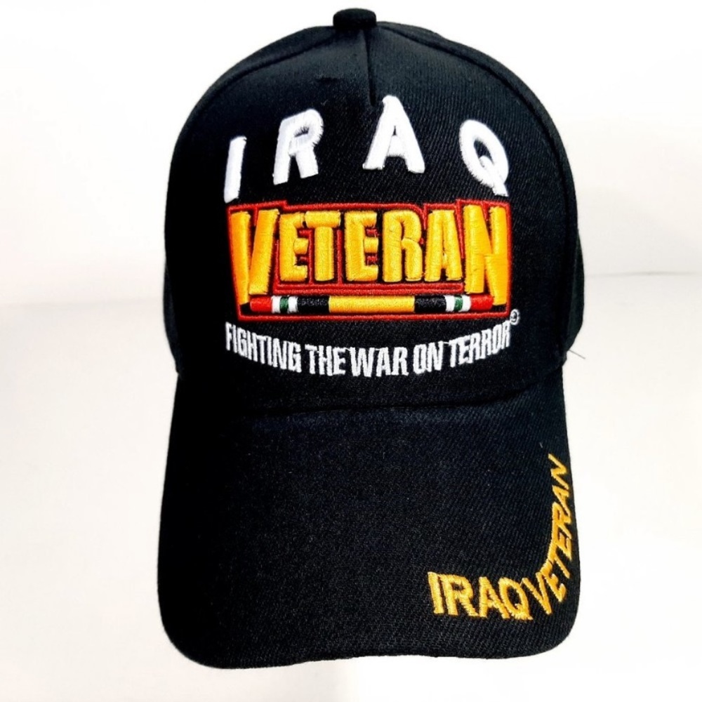 Iraq Veteran Memes Ball Cap Black Embroidered Acry